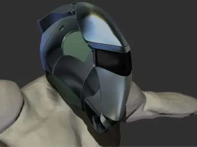Sci-fi Sport Helmet 3D model