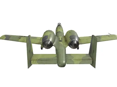 A-10A Thunderbolt II Low-poly Low-poly 3D model