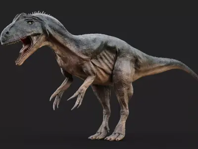 Allosaurus t - rex Low-poly 3D model