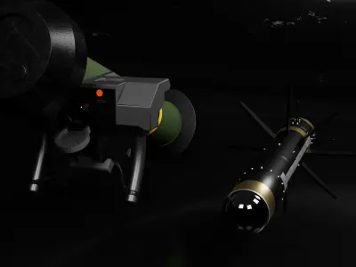 Javelin FGM-148 middle-poly 3D model
