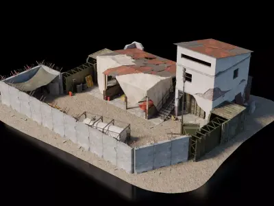 Warzone - Temp Garage 3D model