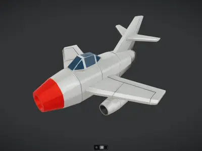Spacecraft Jet aircraft plane 3dmodel 7 3D model