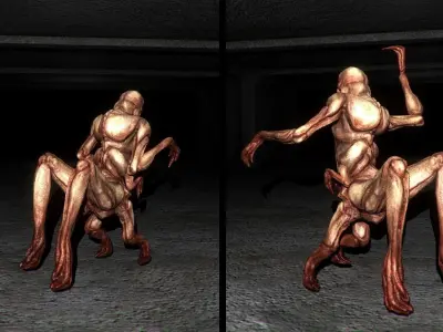 Fantastic Creature 1 Low-poly 3D model