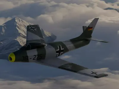 CL-13 Sabre Low-poly 3D model