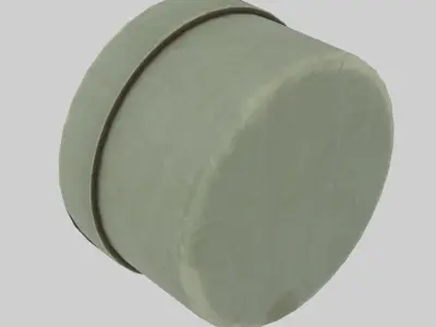 WW1 aircraft Tachometer Low-poly 3D model