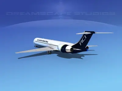 McDonnell Douglas MD83 Air Charter Intl 3D model