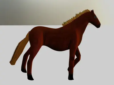 Horse Low-poly 3D model