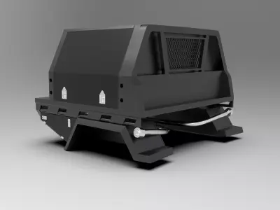 Canopy Off-Road Toyota Pickup Low-poly 3D model
