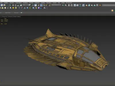 41Royal-Talon spaceship 3D model