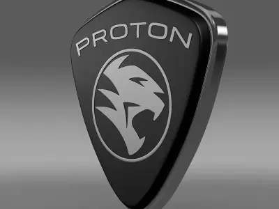 Proton logo 3D model
