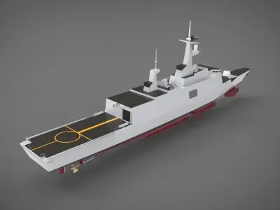 la fayette class frigate 3D model
