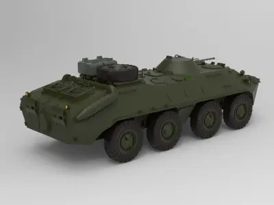 armoured carrier 3D model