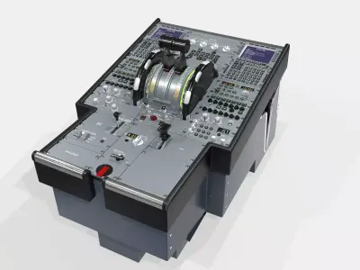 Lower Pedestal compiled Low-poly 3D model