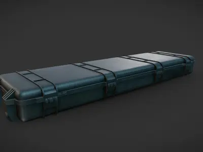 Gun Case Free low-poly 3D model