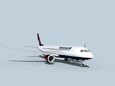 Bombardier CS100 Texair 3D model