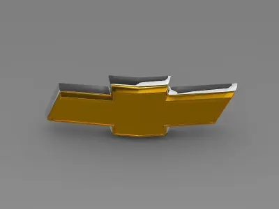 Chevrolet2 logo 3D model