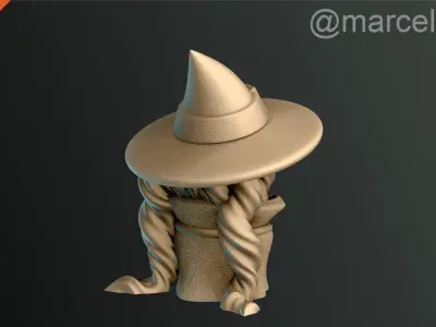 Classic Witch Halloween Decoration Free 3D print model