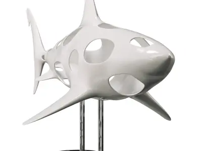 Shark Statue 3D model