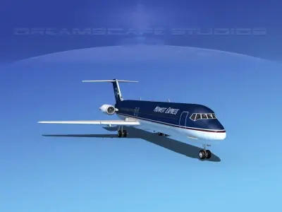 Douglas DC-9-50 Midwest Express 3D model