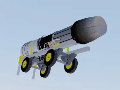 General Electric F414 3D model