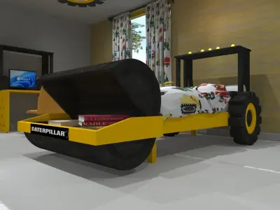 CAT Truck Bedroom 3D model