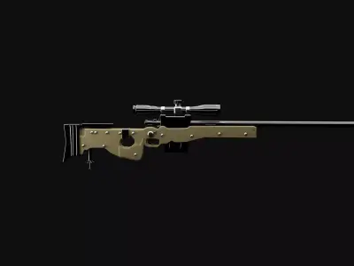 AWM GUN MODEL 3D model