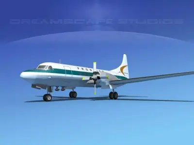 Convair CV-580 Frontier 1 3D model