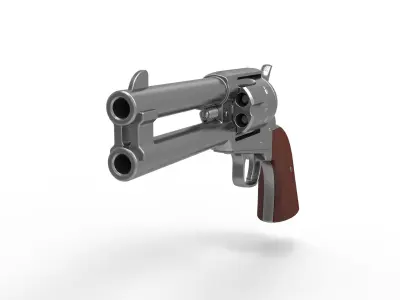Revolver of agent Whiskey from Kingsman The Golden Circle 2017 3D model