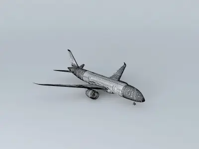 Template Boeing 7878S Free 3D model