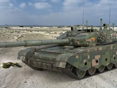 Tank China Type ZTZ 99A MTB 3D model