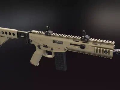 MX Rifle Series Low-poly 3D model