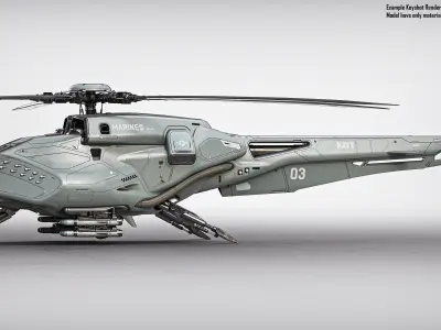 Drone Helicopter 3D model
