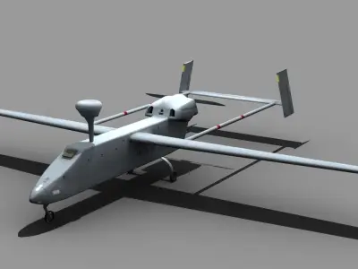 UAV IAI Searcher Low-poly 3D model