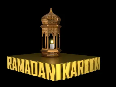 Ramadan Special Lamp 3D Model Free 3D model