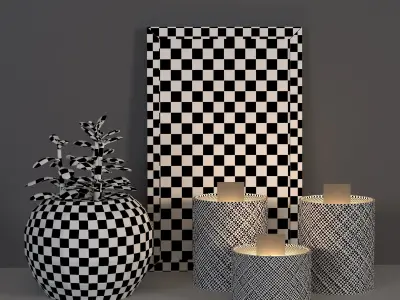 Decorative set 01 Free 3D model