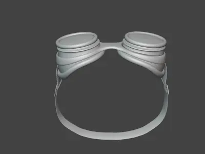 Steampunk Googles 3D model