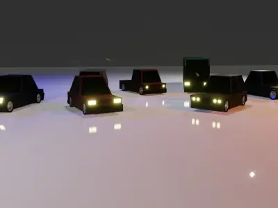 Low Poly Car Pack Free 3D model