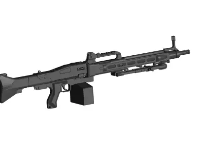CETME Ameli machine gun 3D model