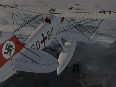 Heinkel He-51 B-2 3D model