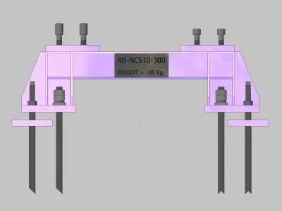 26393-Base for robot NACHI-NC510-Hight 300 3D model