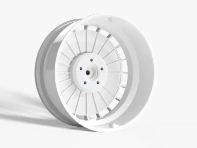 OZ Rally Racing Wheel 90s Group A Spec 3D model