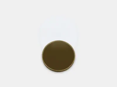 BEGAVNING Glass dome with base 1 Low-poly 3D model