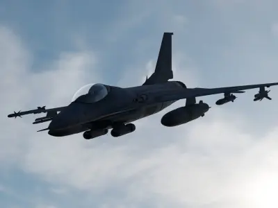 Fighter jet 3D model 3D model