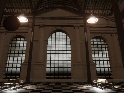 Steampunk Station 3D model