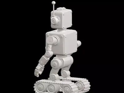 Vintage Robot 3D print model
