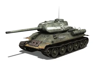 T-34 85 - Soviet medium tank - 36 3D model