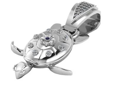 TURTLE REPTILES PENDANT 3D PRINTABLE MODEL 3D print model