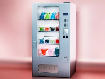 Sci-Fi Vending Machine Free low-poly 3D model