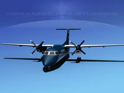 DeHavilland DHC-8-Q300 Freedom Air 3D model
