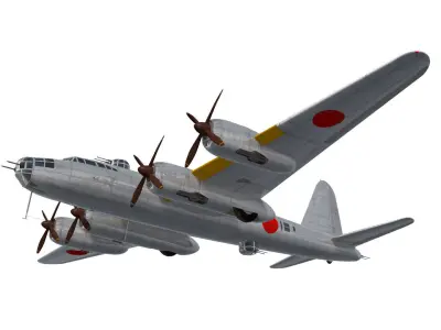 Nakajima G8N Renzan 3D model